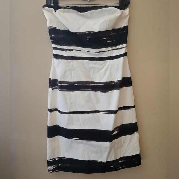 The Limited Black and White Pencil Midi Dress - Picture 1 of 7